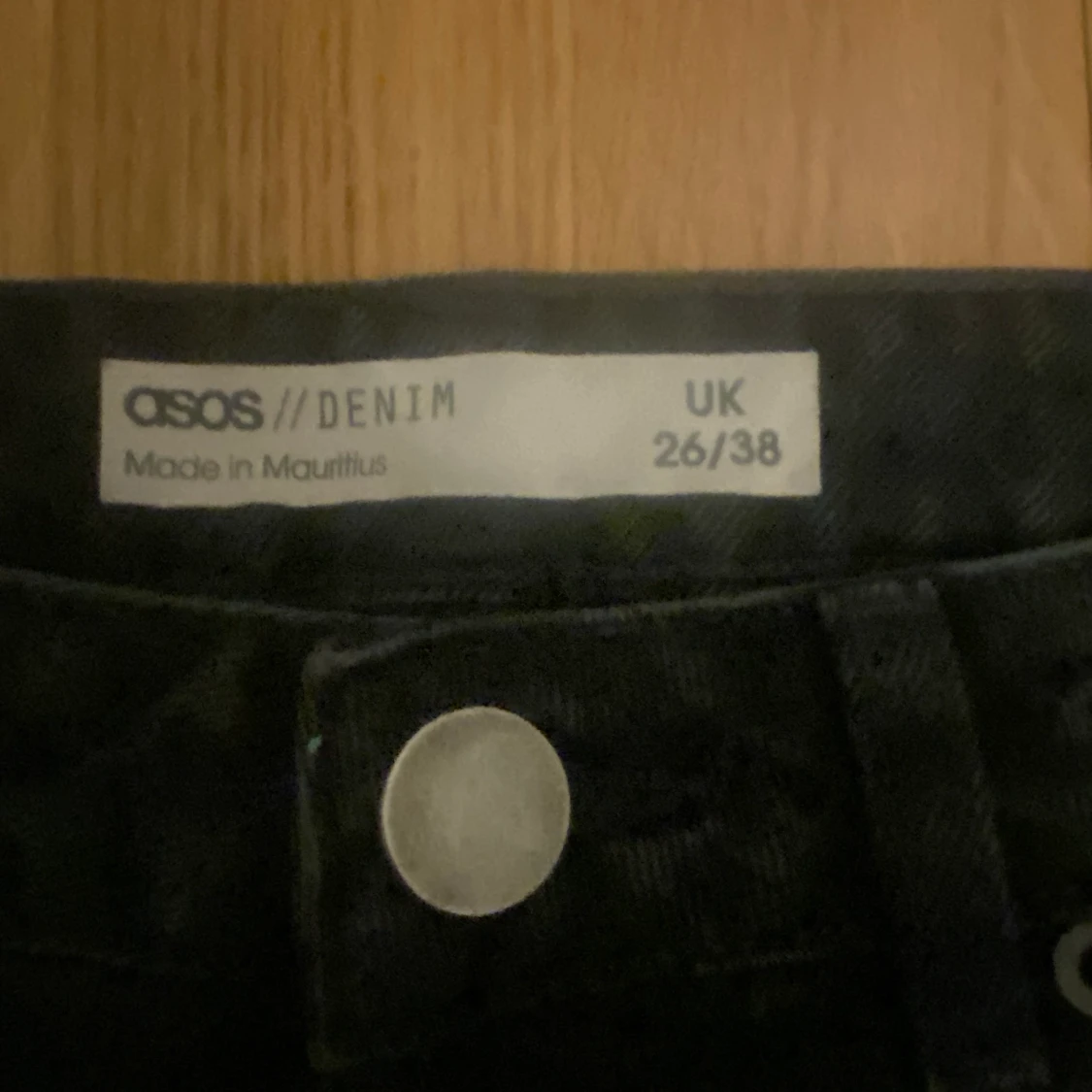 Svart/Gråa långa byxor - 90