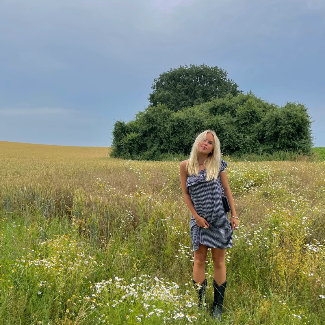 Rutig klänning  - 90