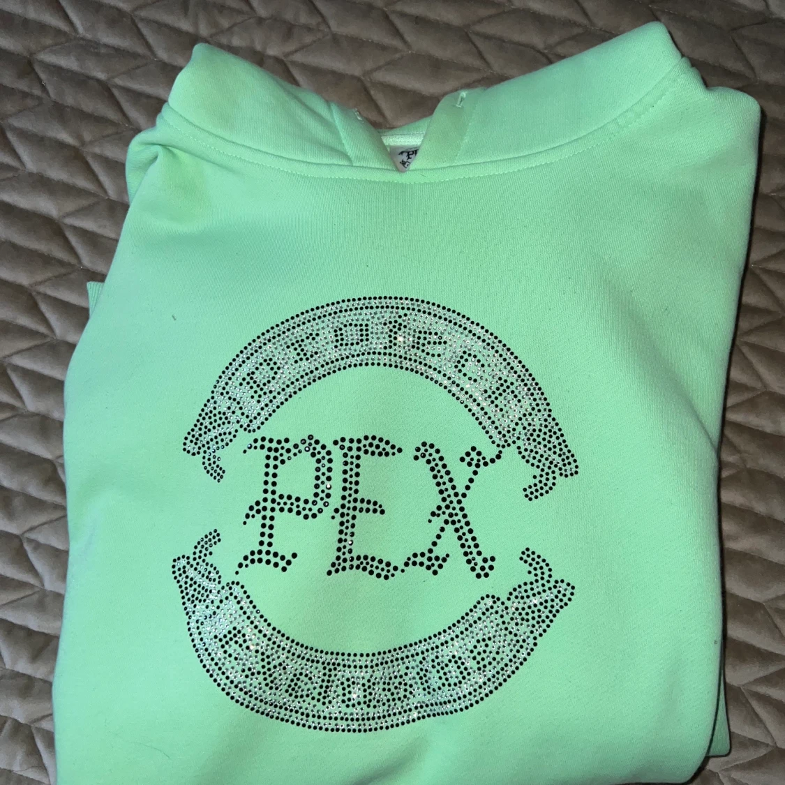 Pex Hoodie Mint Green Rhinestones - 90
