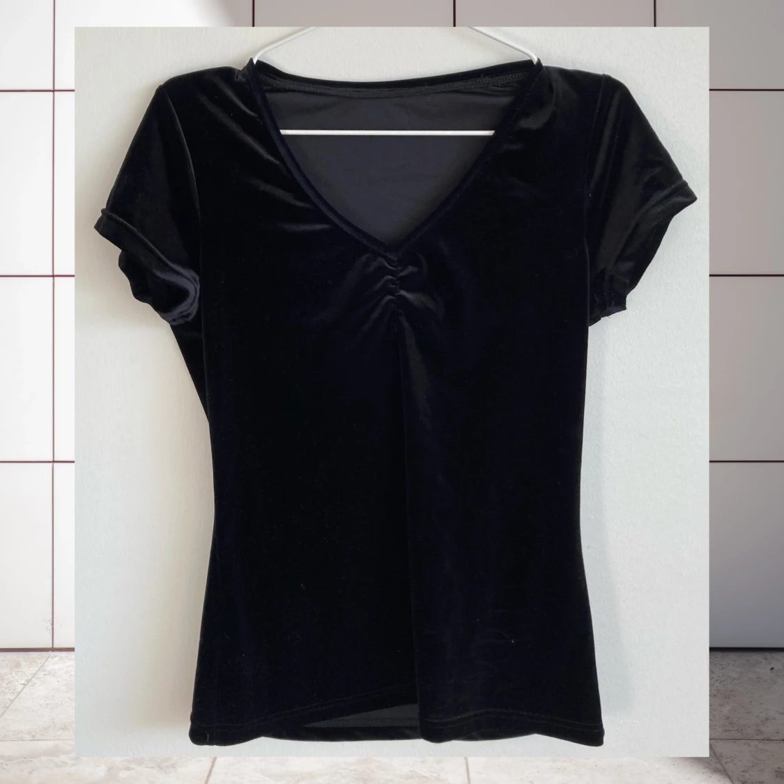 ♠️ svart topp i sammet! M/L