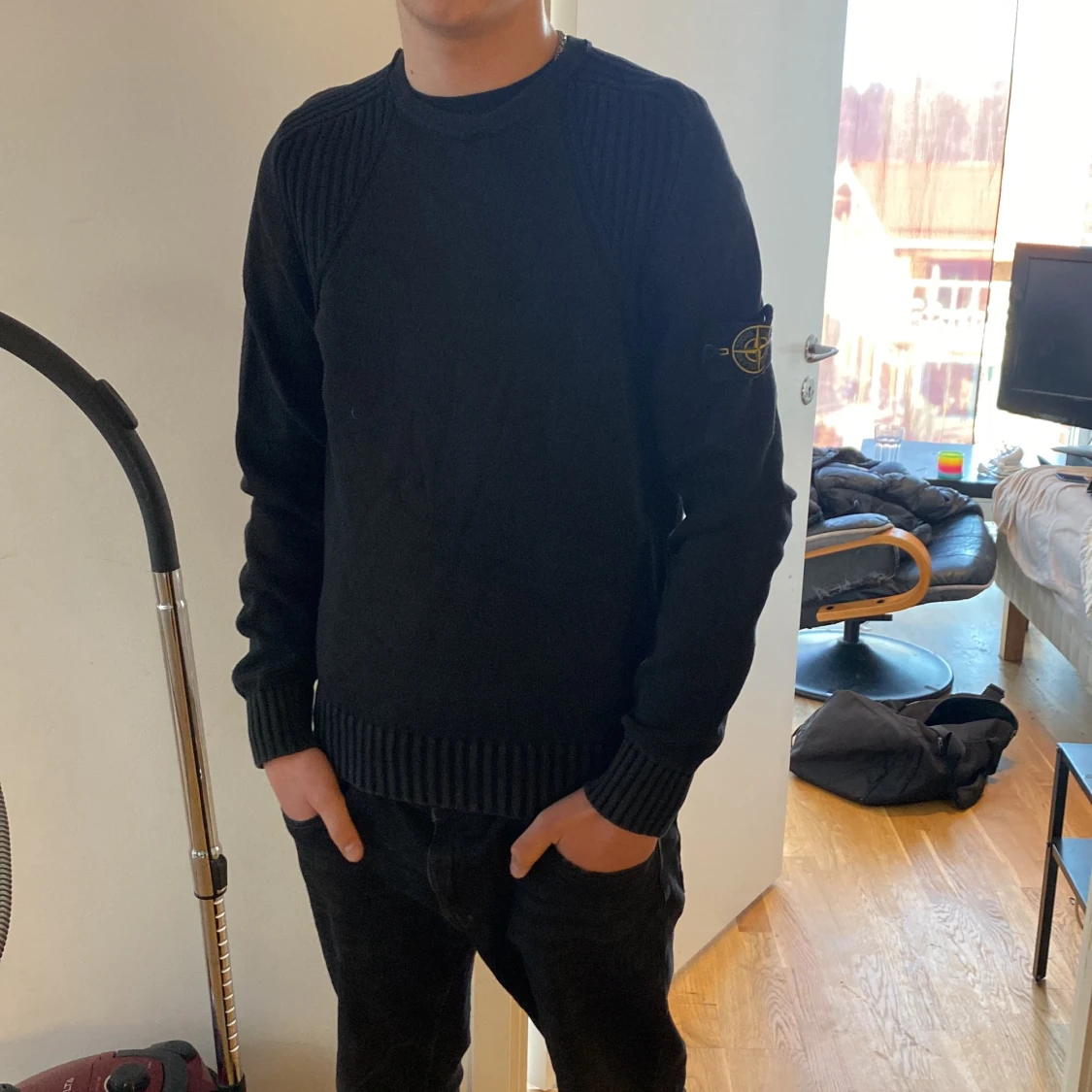 Stickad Stone island tröja