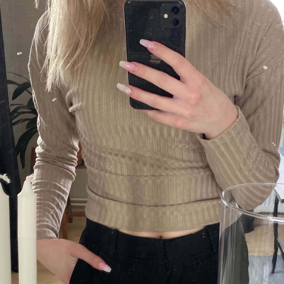 Only beige tröja strl xs