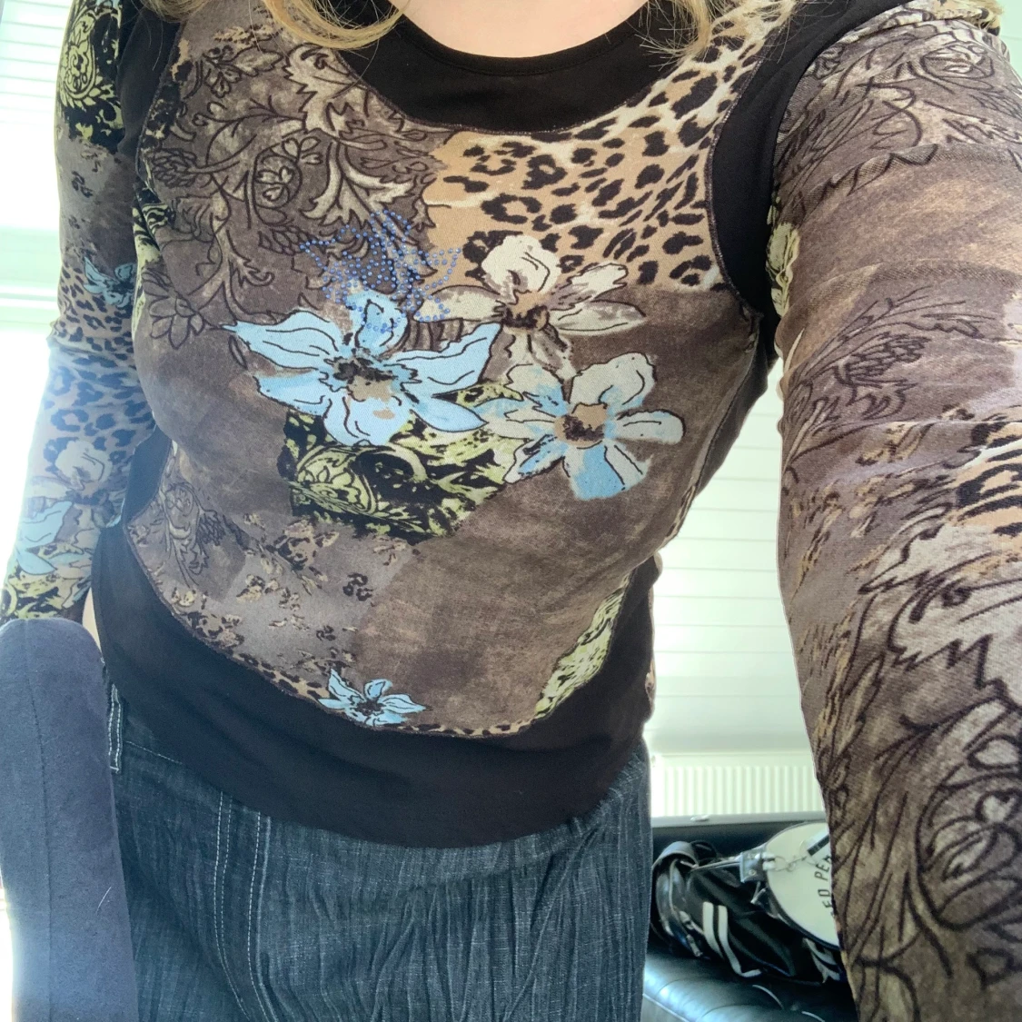 Y2k topp med strass - 90