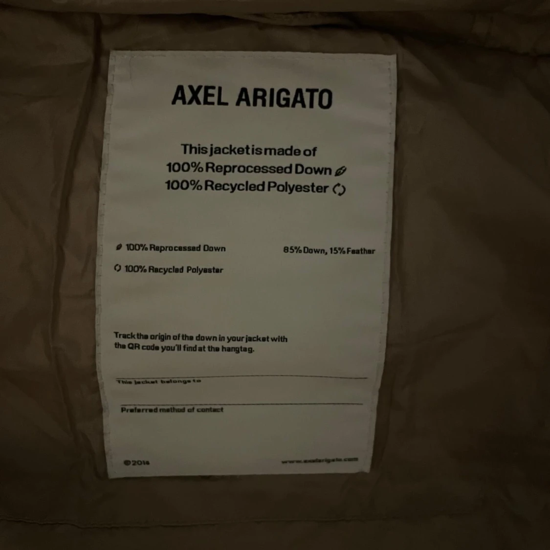 Axel Arigato dunjacka 36/Small - 91