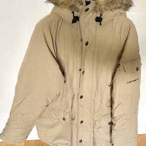 Carhartt winter coat beige color never worn size medium   