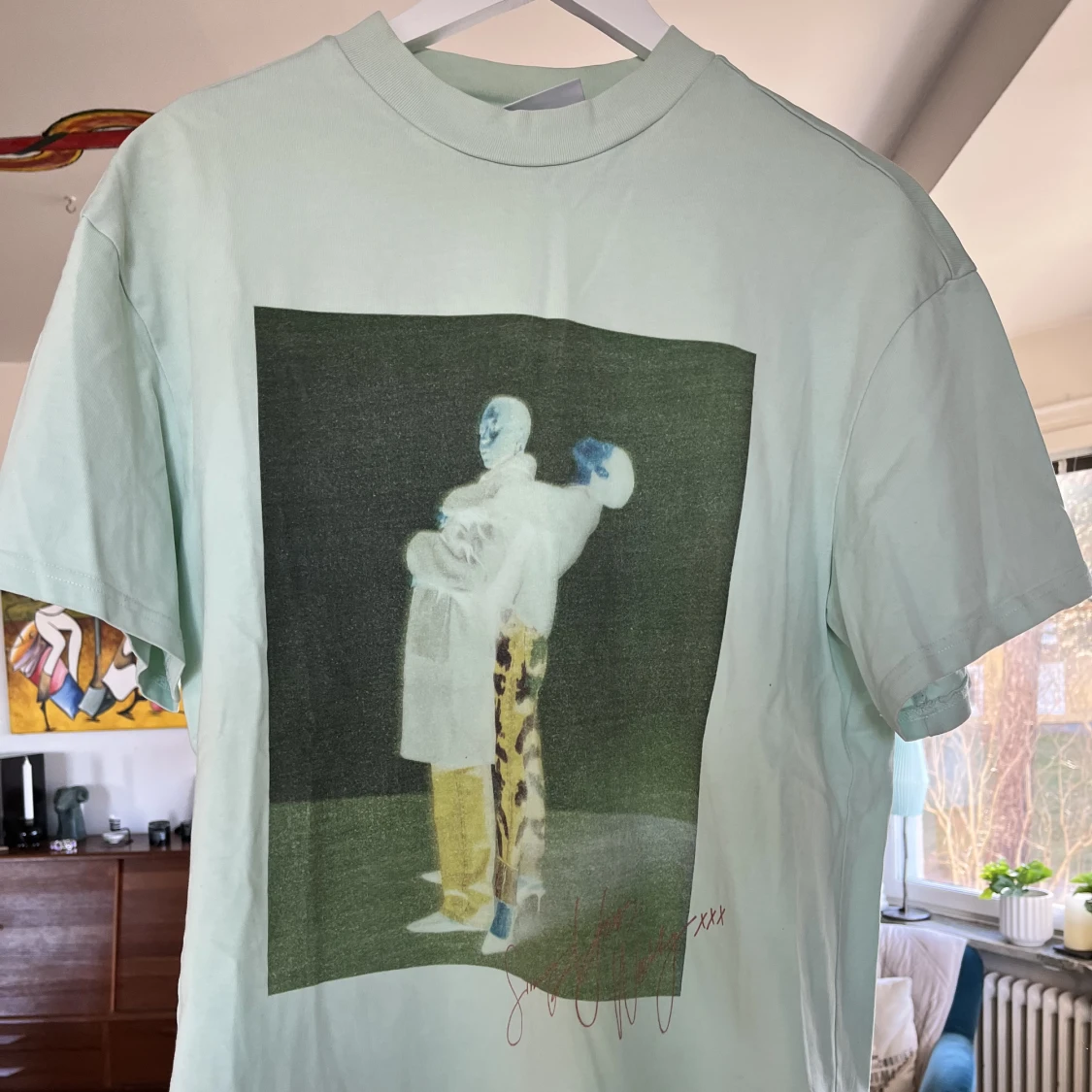 Turkos oversized T-Shirt från Weekday