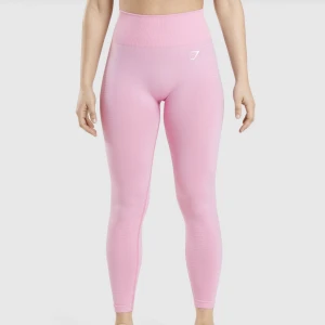 Gymshark Tights - Gymshark Vital Seamless 2.0 i färgen Sorbet Pink Marl. Oanvända, storlek xs. Nypris 549kr.