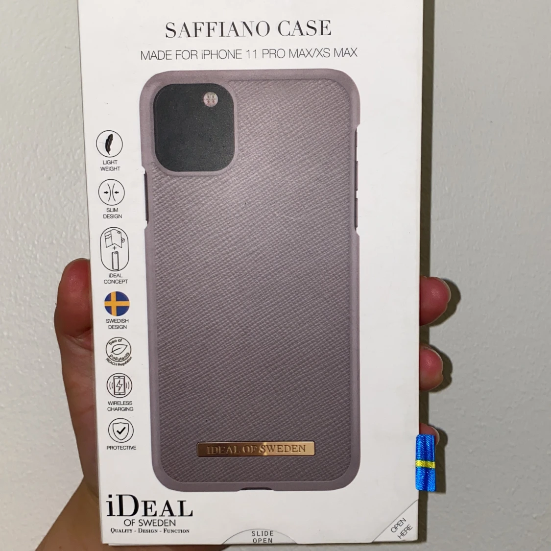 Ljusgrått mobilskal