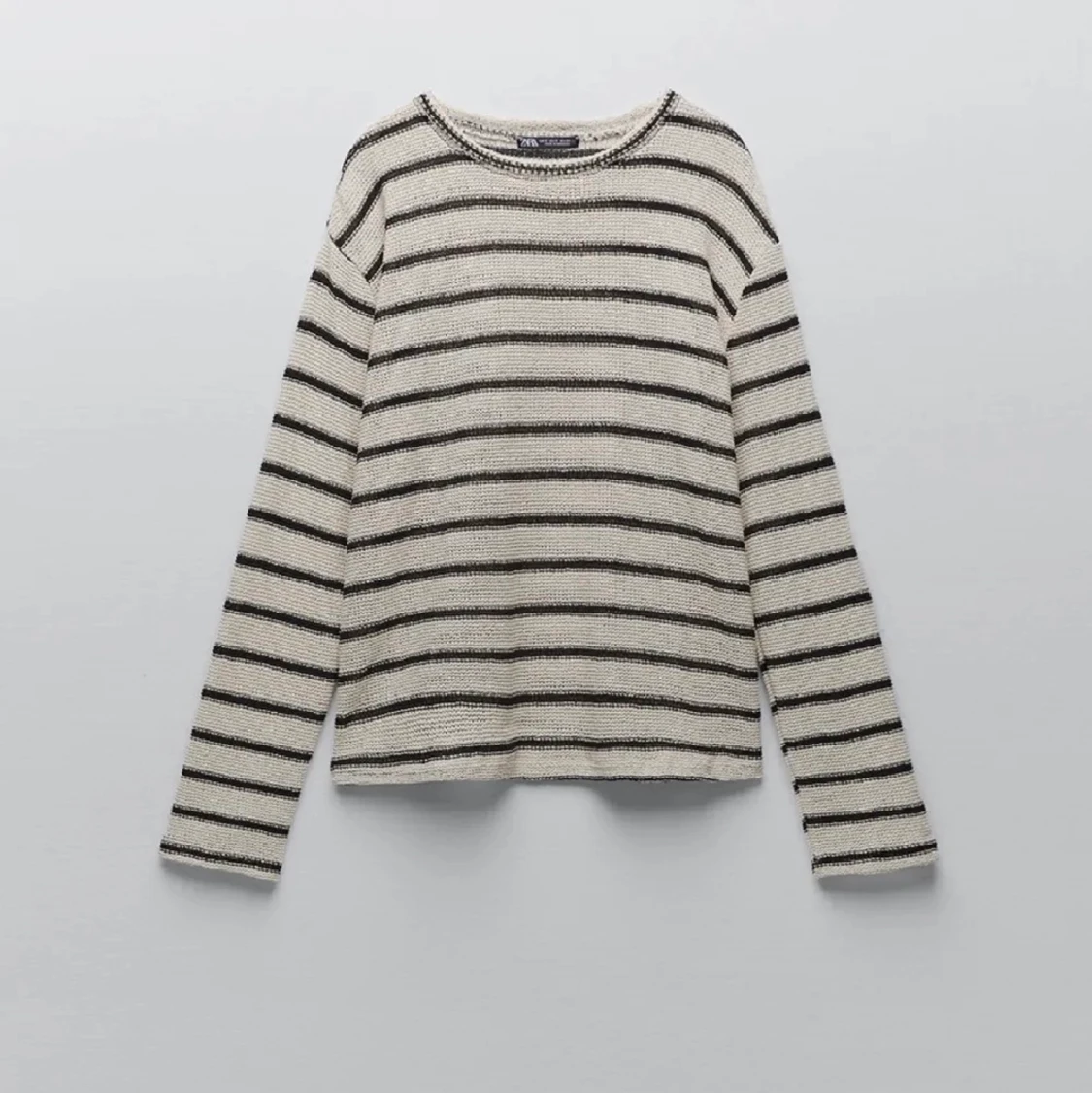 Randig långärmad tröja Zara