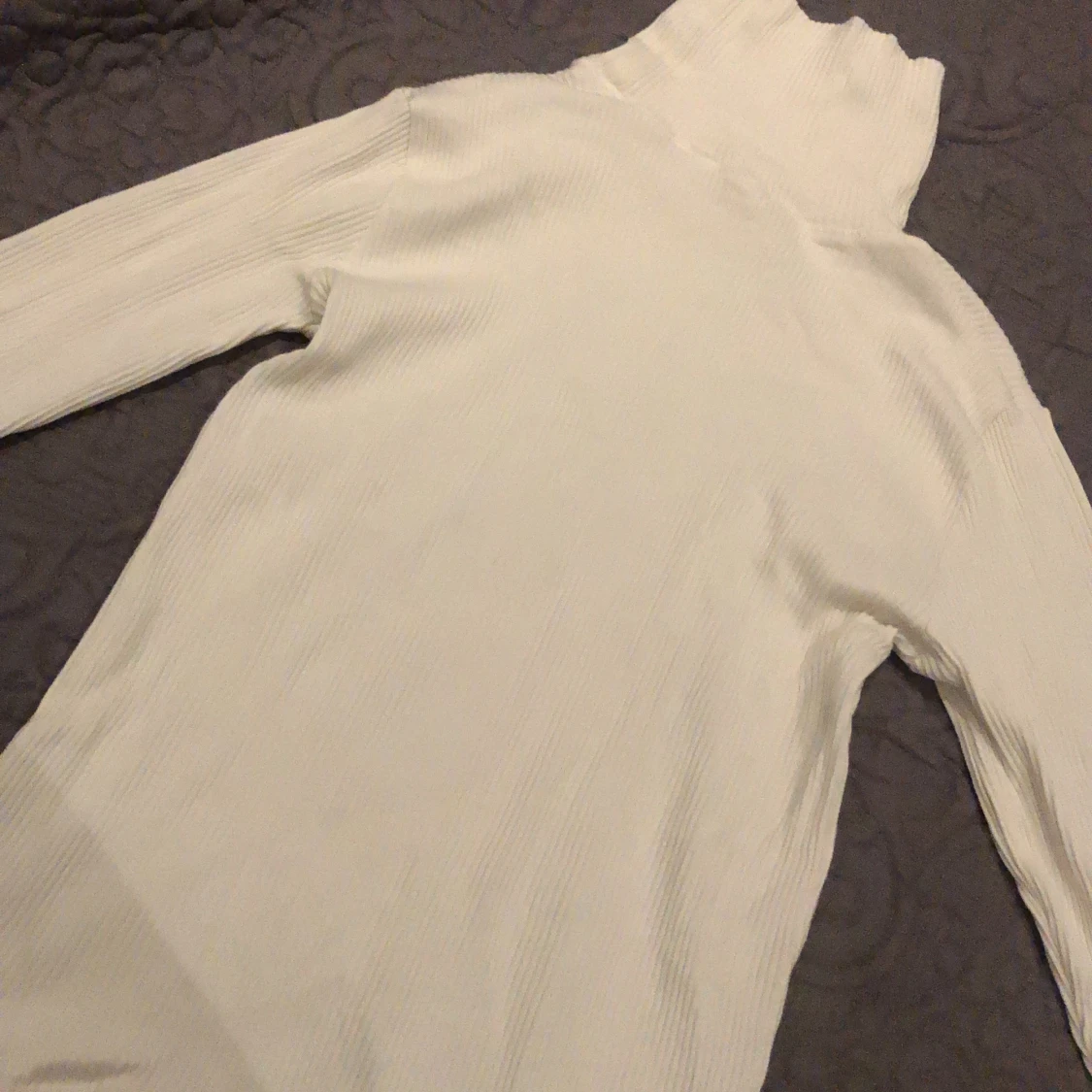 Vitt långärmad T-shirt  - 90