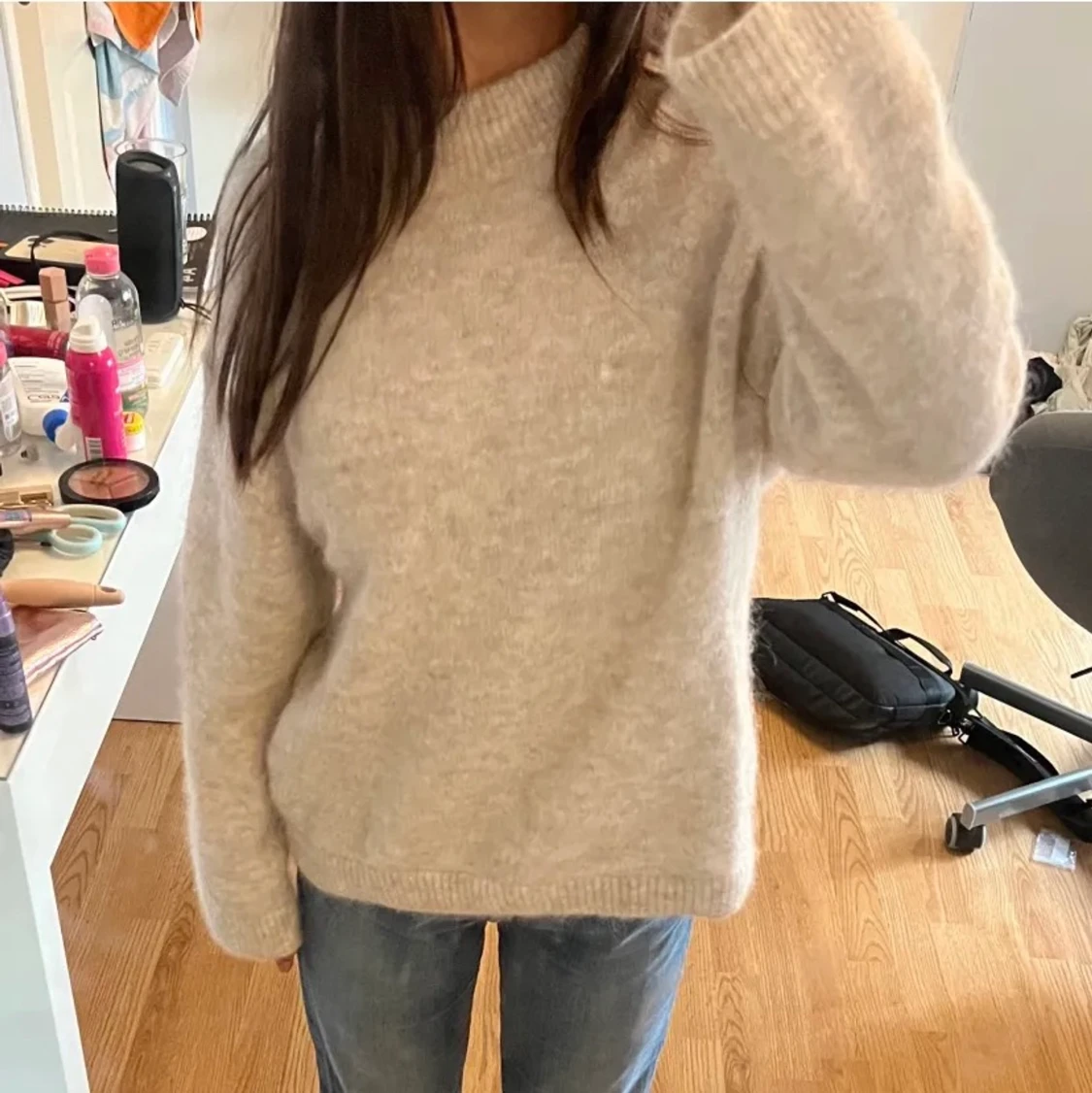 stickad tröja från h&m