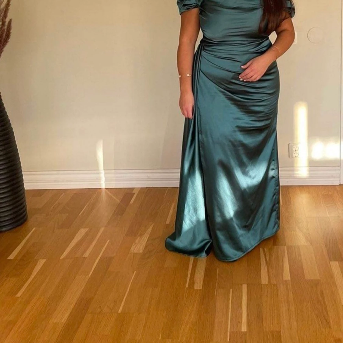 Grön långklänning storlek 42 - 91