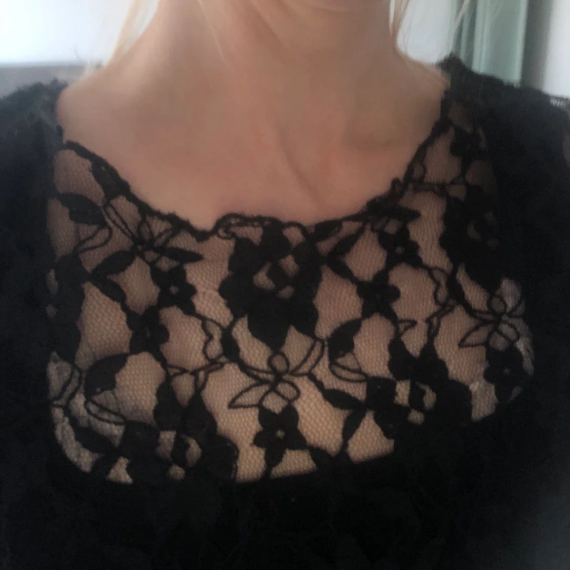 Svart spetslinne  - 90