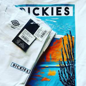 Dickies T-shirt, nypris är 399kr. Storlekar som finns är XS, S och L. Tröjorna är helt nya och skickas med tags på. Modellen är 178cm lång och har på sig storlek S.