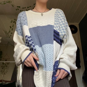 STICKAD TRÖJA - Jättemysig stickad tröja i bra kvalite, storlek L/XL. 200kr inklusive spårbar frakt!