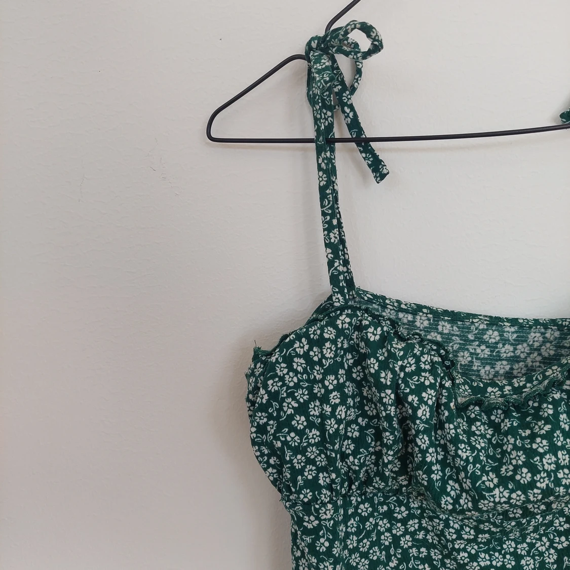 Grönblommig klänning  - 91