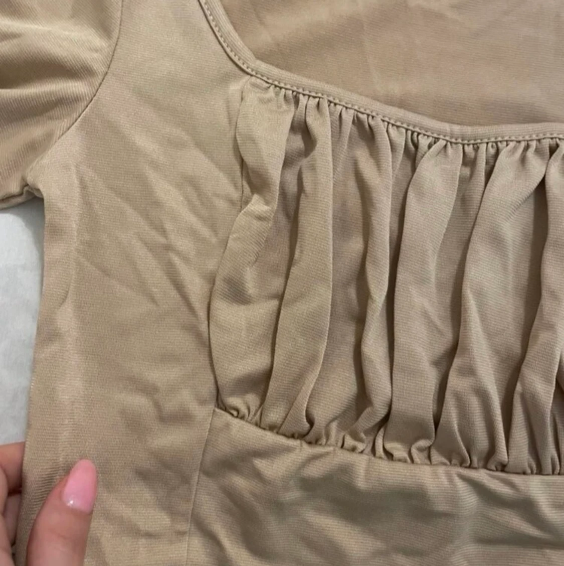 Beige remmad tröja - 91