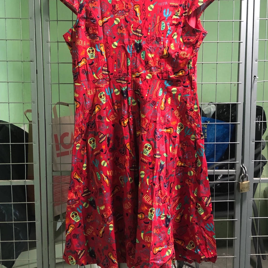 Rosa Lindy Bop klänning - 90