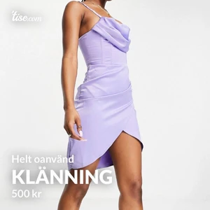 Lila klänning - Helt oanvänd klänning med prislappen på, från asos, storlek UK 6 motsvarar storlek 34 