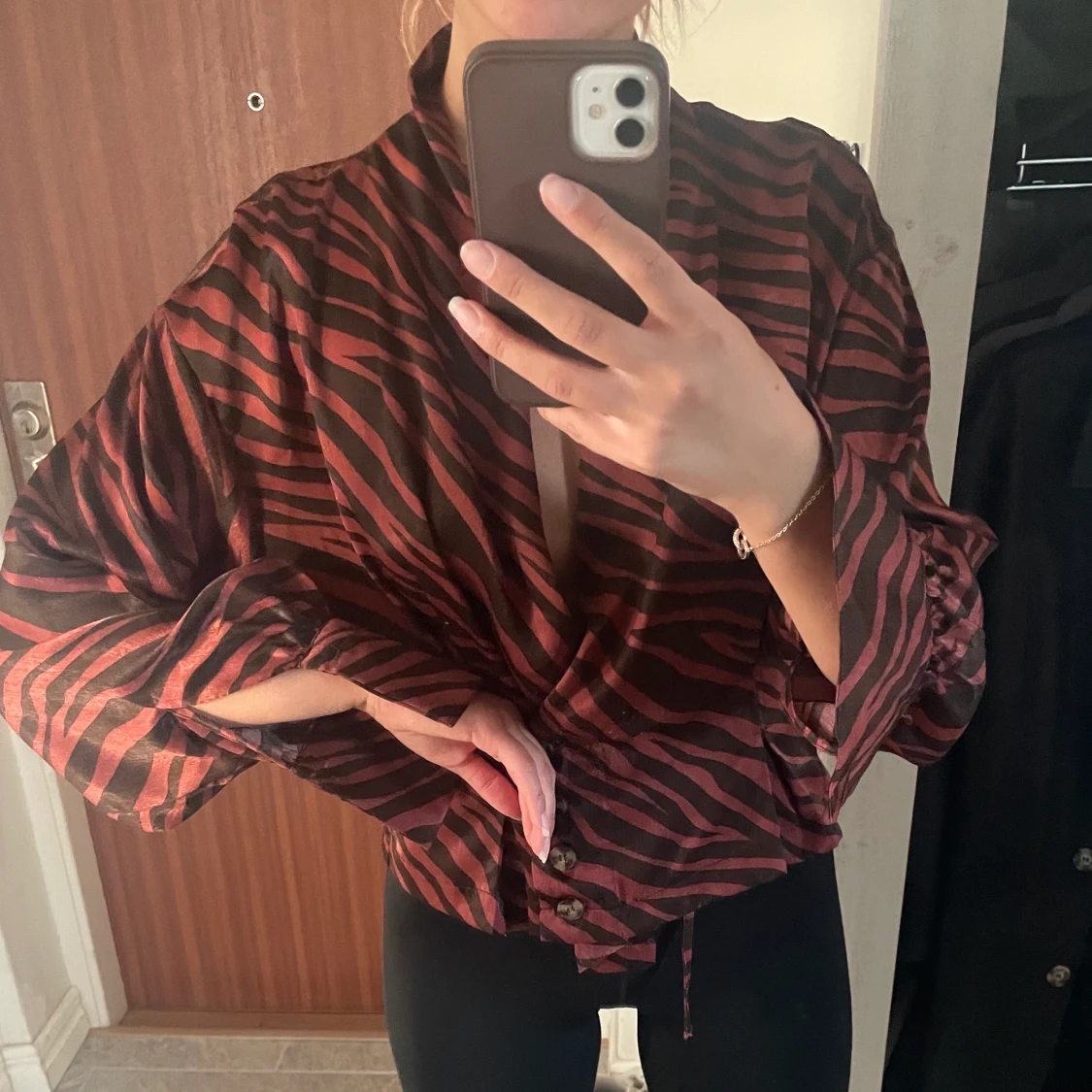 Zebra-randig blus - 90