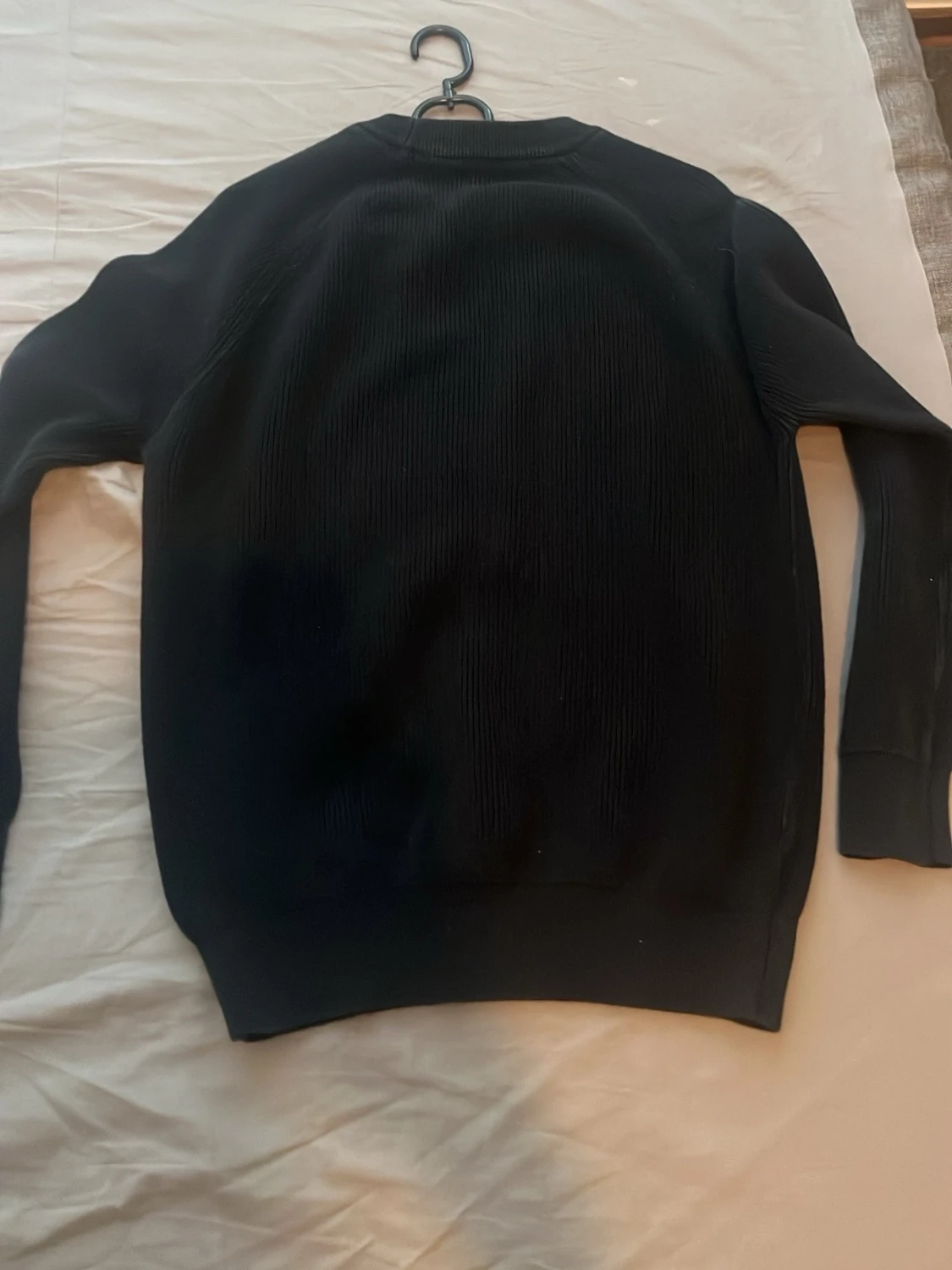 Svart ribbstickad tröja H&M - 1