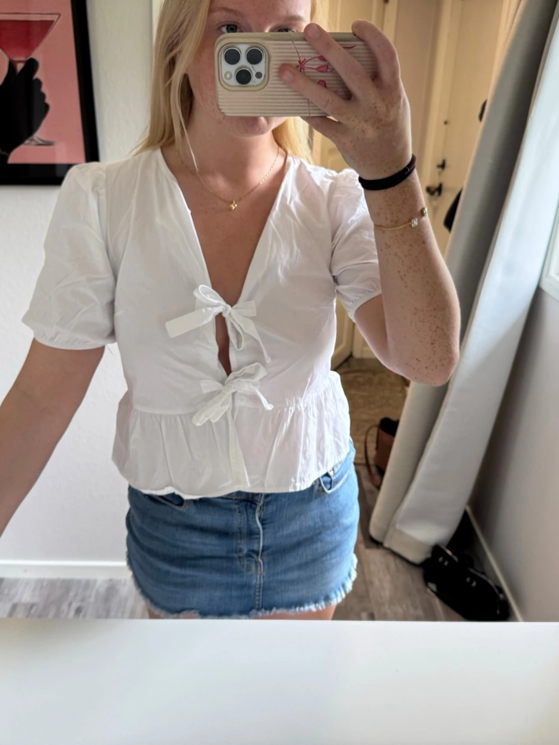 Vit blus 