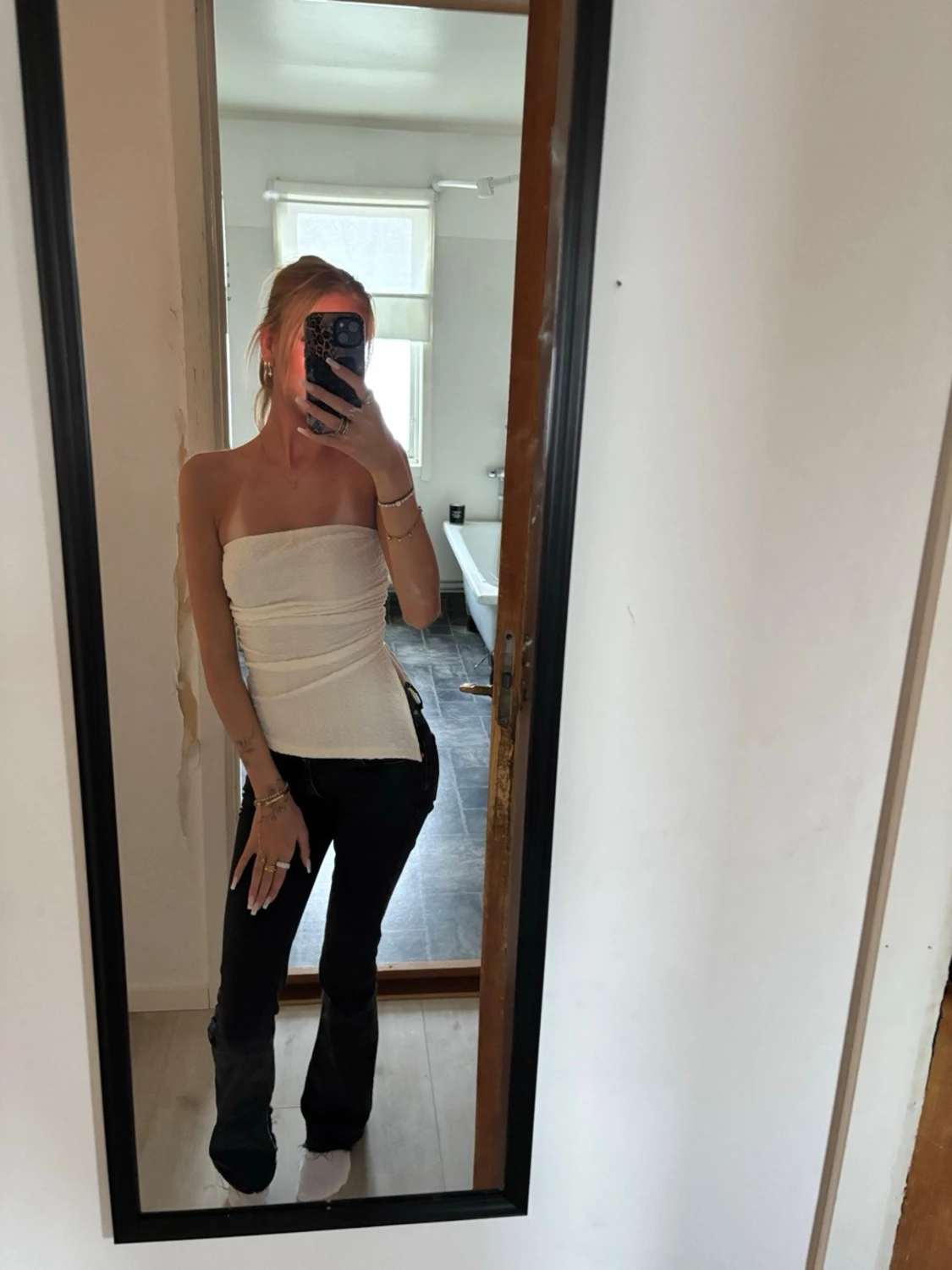 Vit bandeau tubtopp - 2
