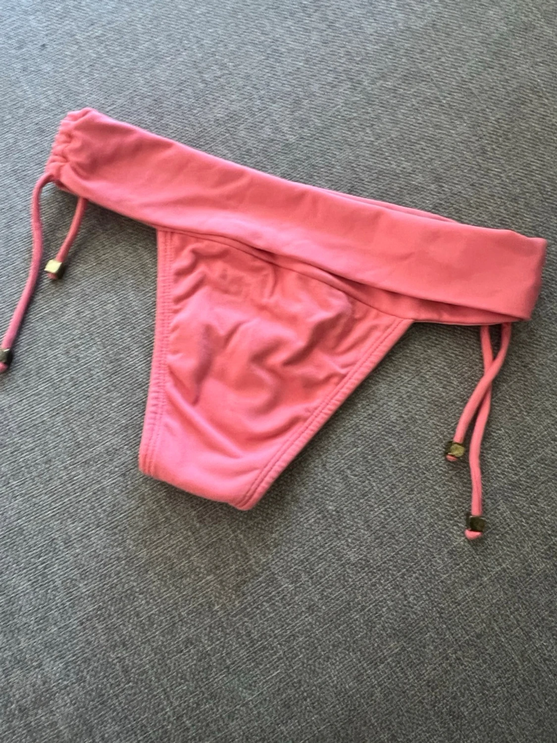 Rosa bikiniunderdel med snörning - 2