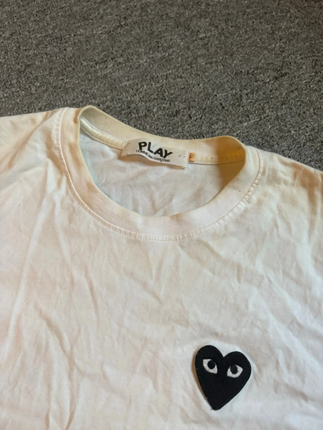 Vit t-shirt Comme des Garçons Play - 1