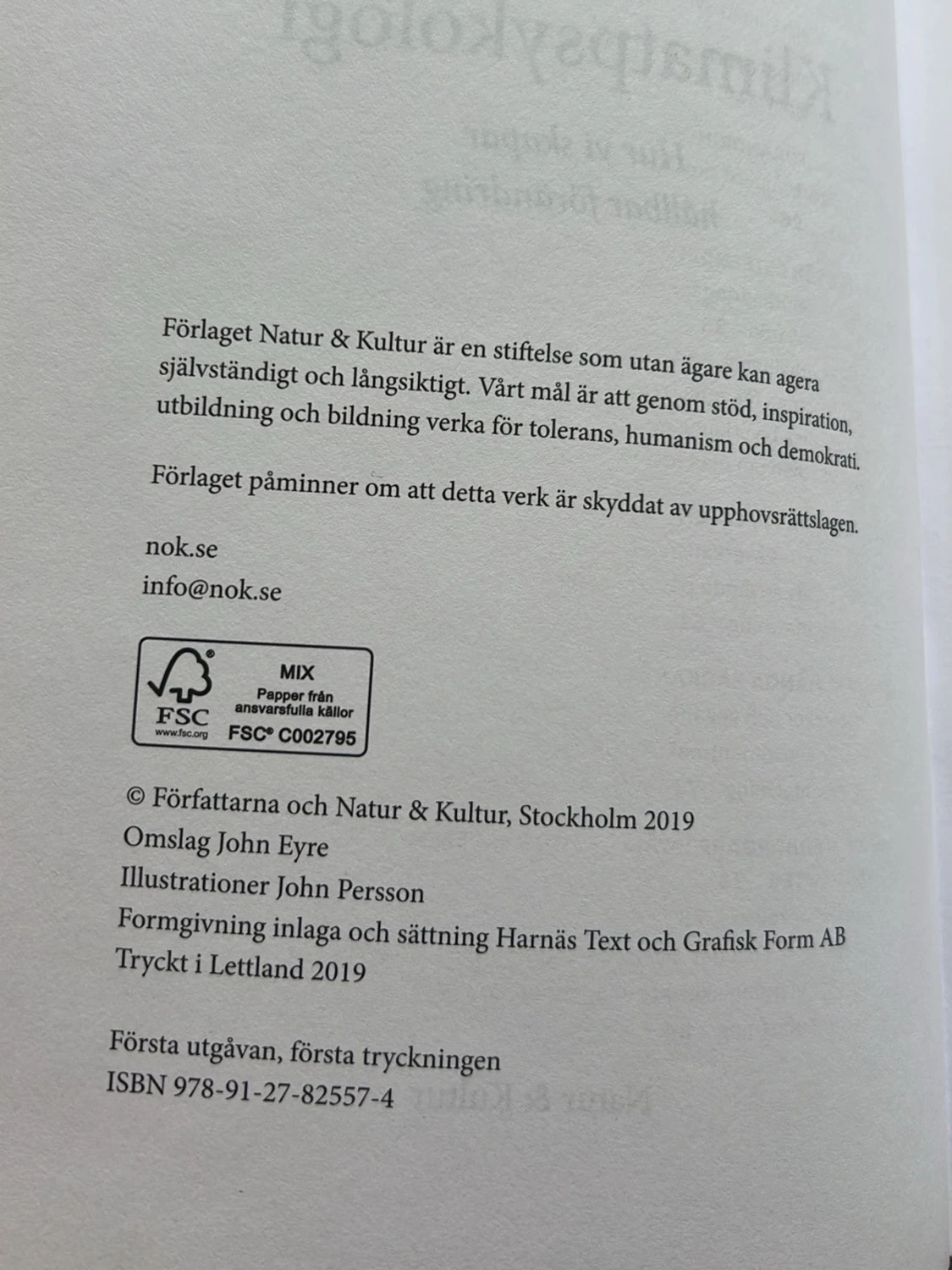 Klimatpsykologi - 1