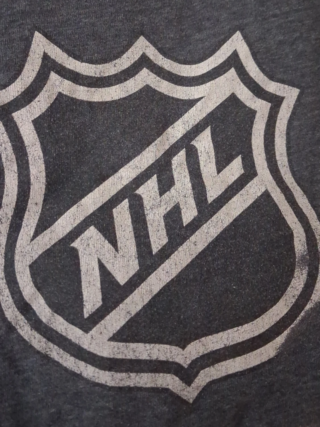 Mörkgrå NHL t-shirt med tryck - 1