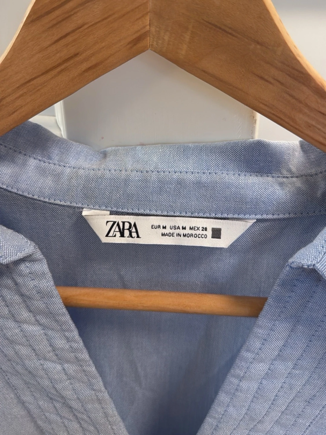 Ljusblå volangklänning från Zara - 1