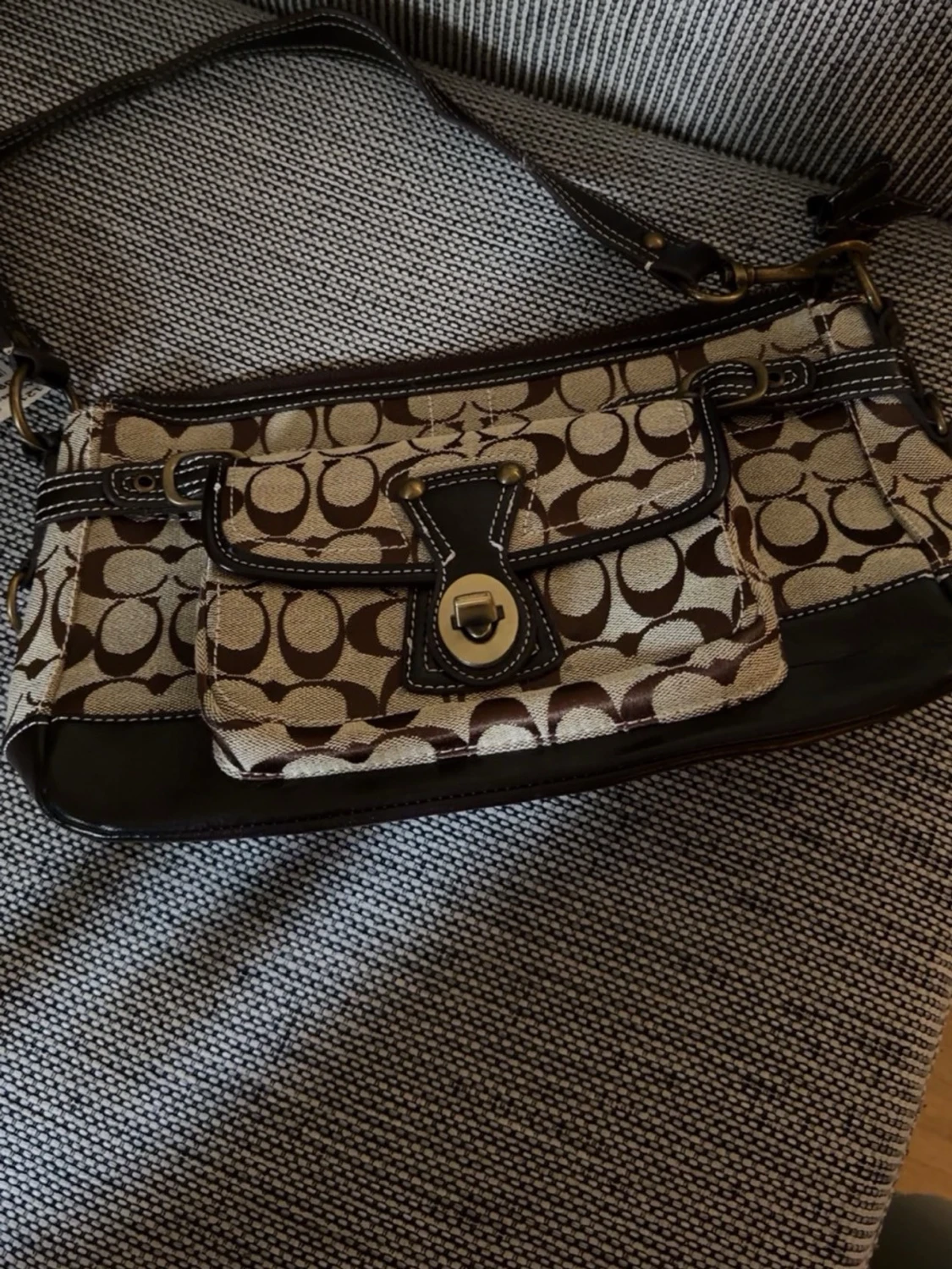 Vintage läderväska – possibly Coach style  - 3