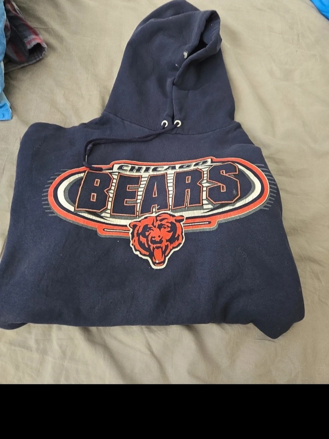Mörkblå Chicago Bears hoodie