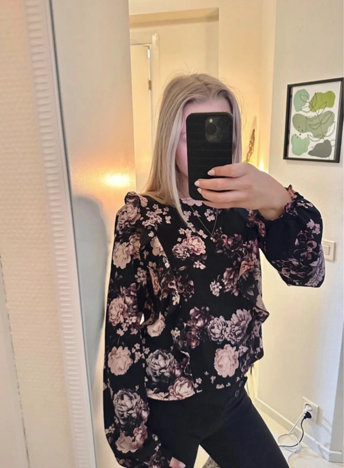 Blommig blus