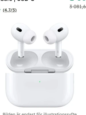 Airpods Pro 2  - SÖKER!!! Söker dessa Apple Airpods pro 2. Mina krav är att de ska vara i nyskick och helst inpackade. Hör av dig vad du kan erbjuda 🌸
