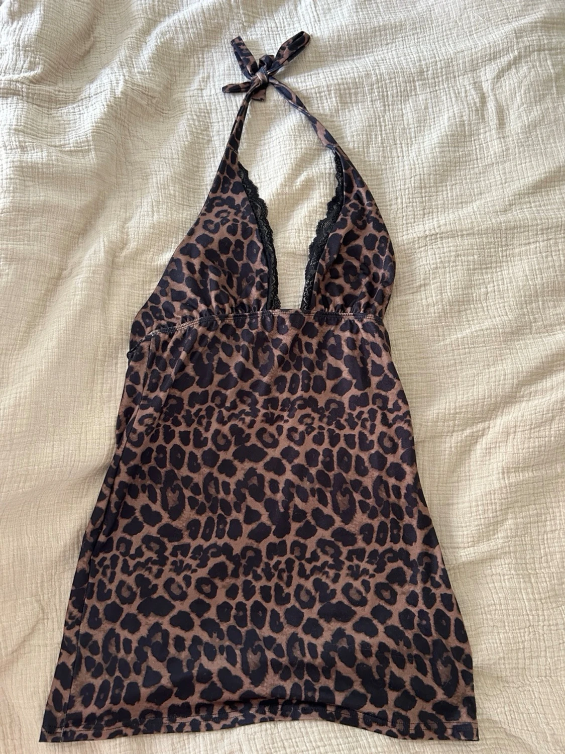 Leopard klänning  - 1