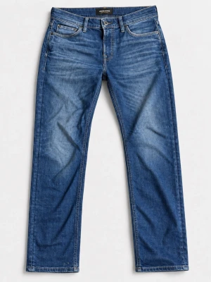 Blå raka jeans Jack and Jones - Blå jeans från Jack & Jones Jeans Intelligence. Klassisk blå tvätt med snygg naturlig fading och femficksdesign. 31/32 i storlek 