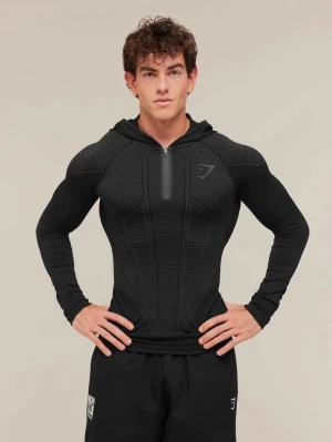 Gymshark onyx v1 hoodie - Gymshark onyx v1 hoodie blue. Storlek Medium. Har kvitto. Skickar så fort jag får hem tröjorna.