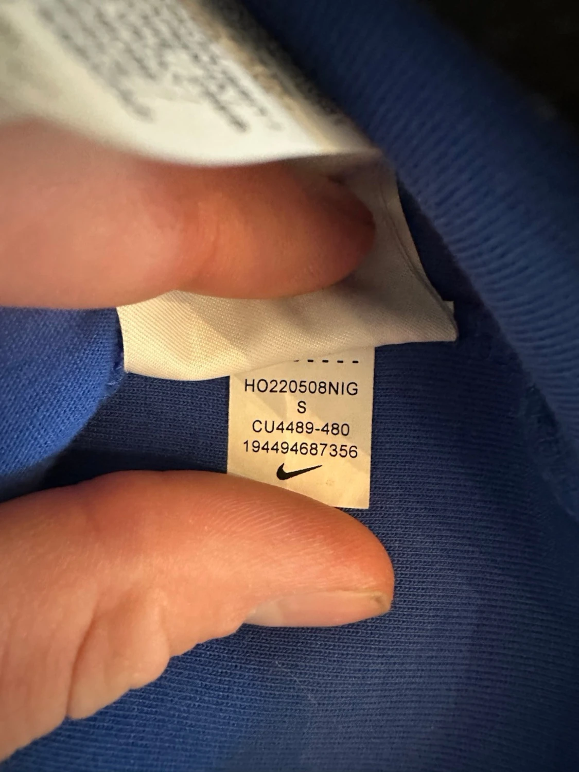 Blå Nike techfleece - 5