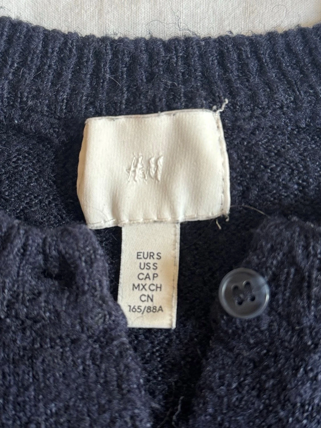Mörkblå kofta från H&M - 1