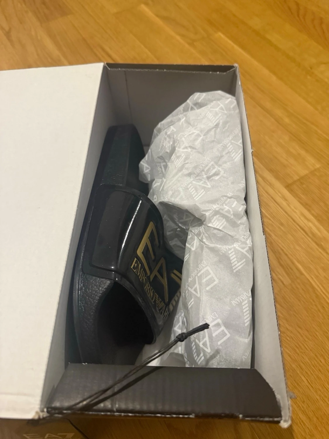 Svarta EA7 Emporio Armani tofflor - 3