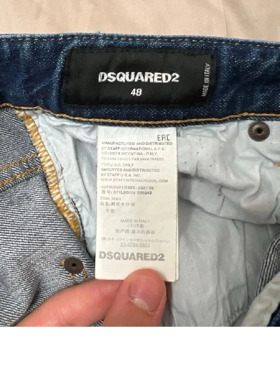 Blå distressed jeans från Dsquared2 - 3