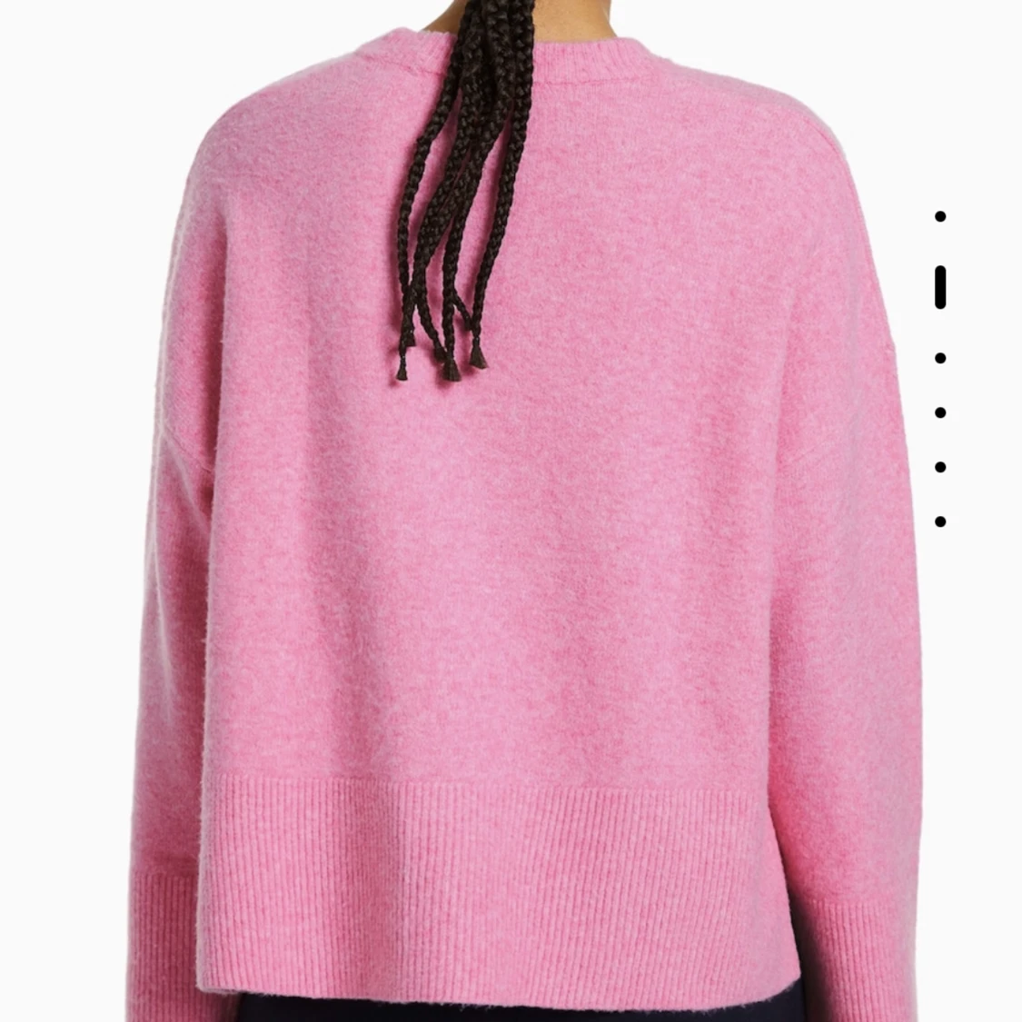 Rosa stickad tröja - 90