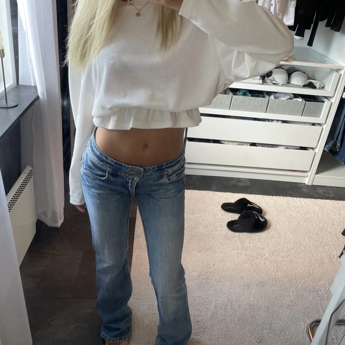 Låg midjade jeans vintage  - 91