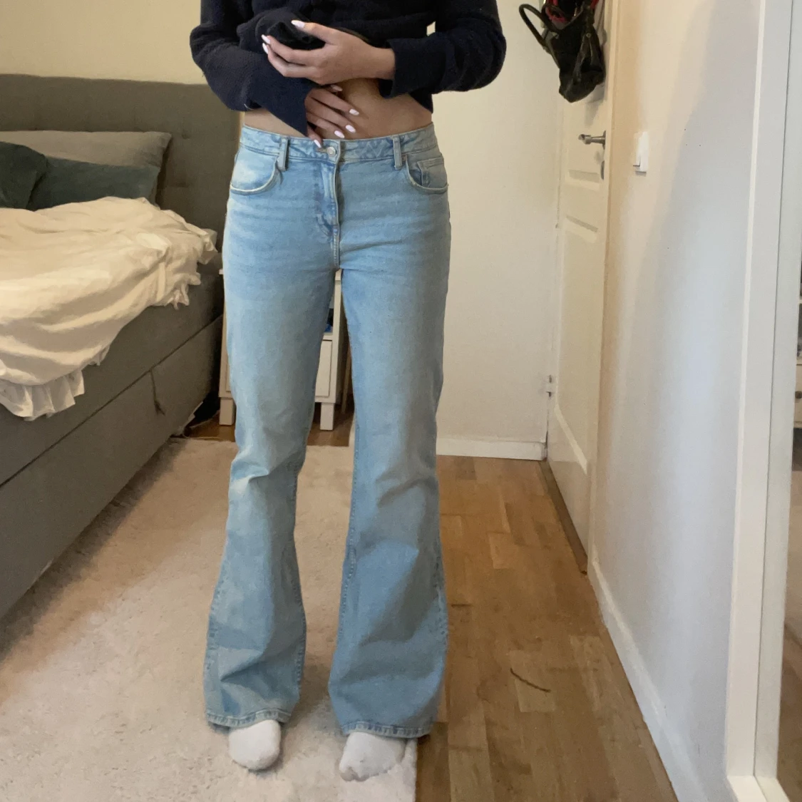 Jeans med fickor - 90