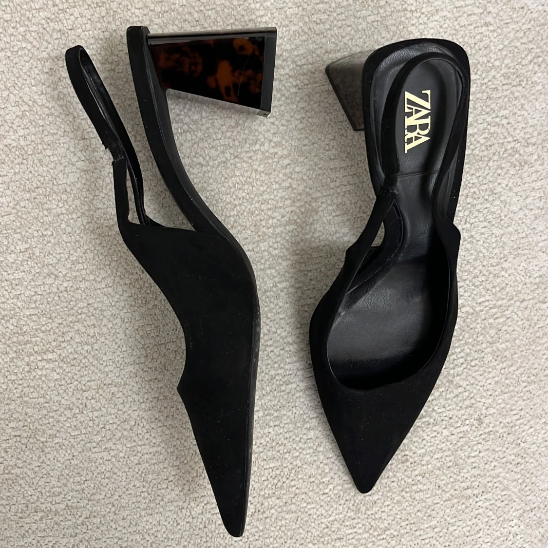 Svarta slingbacks pumps från Zara - 91