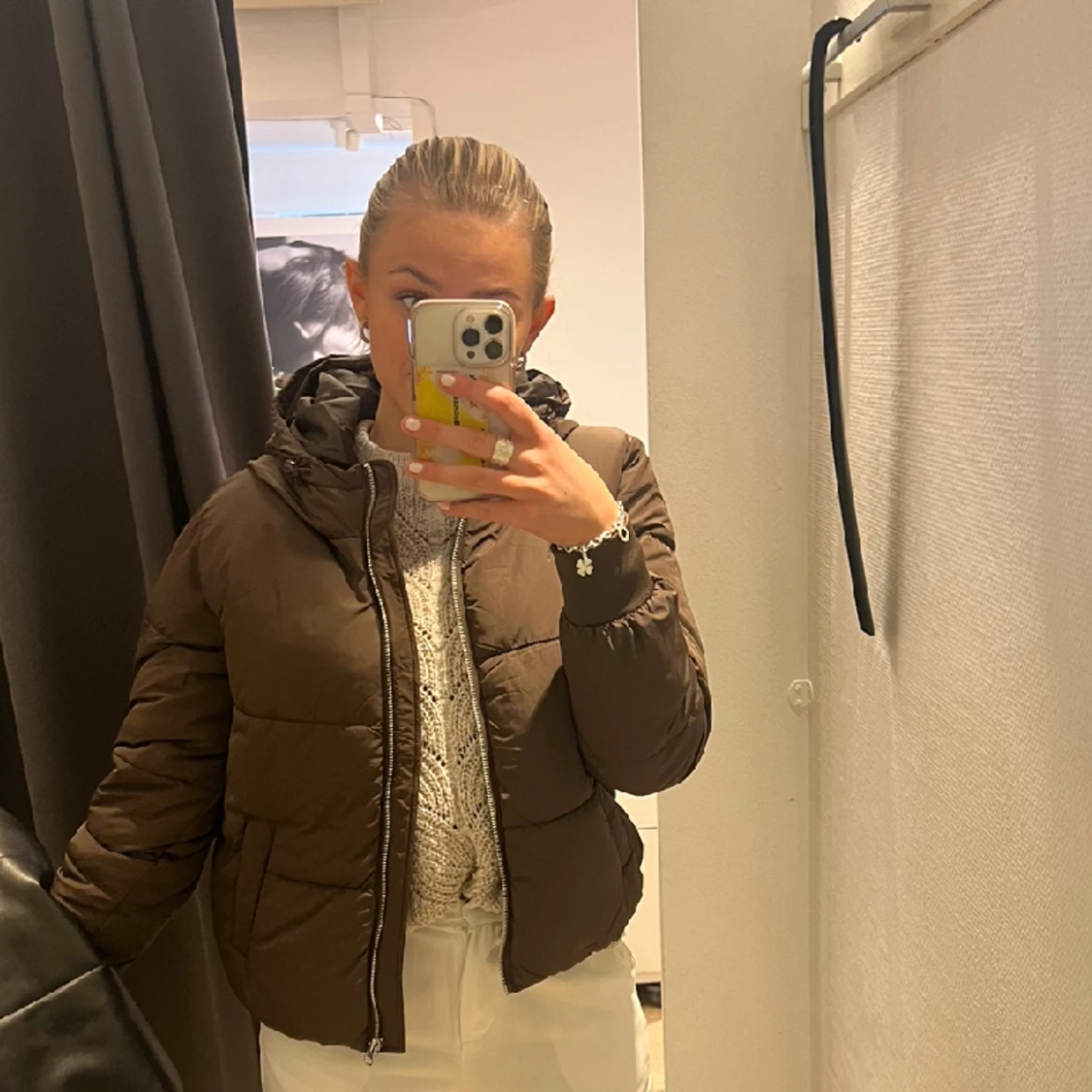 Brun vinterjacka  - 90