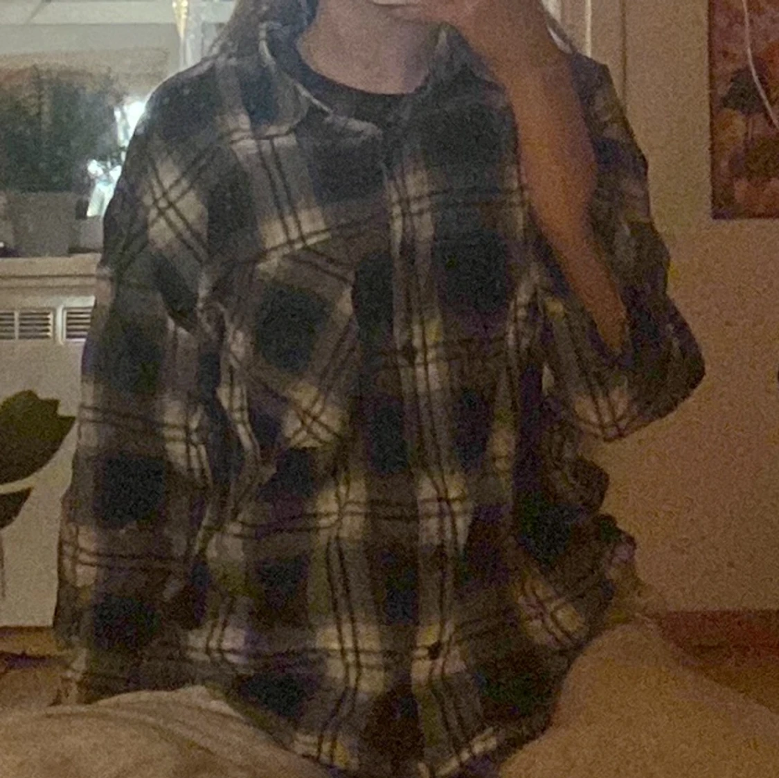 Svart vit skjorta  - 90