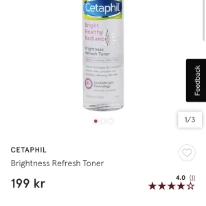 Cetaphil bright Healthy radience toner 150ml - Härlig o bra toner från märket Cetaphil,uppljusnande o ger en jämn hudton med Glow,helt ny o oöppnad.Säljer pga är värsta hudvårds junkien o köpt på mig alldeles för mycket hudvård så jag inte hinner med att använda allt.Nypris 199, säljer för 100kr